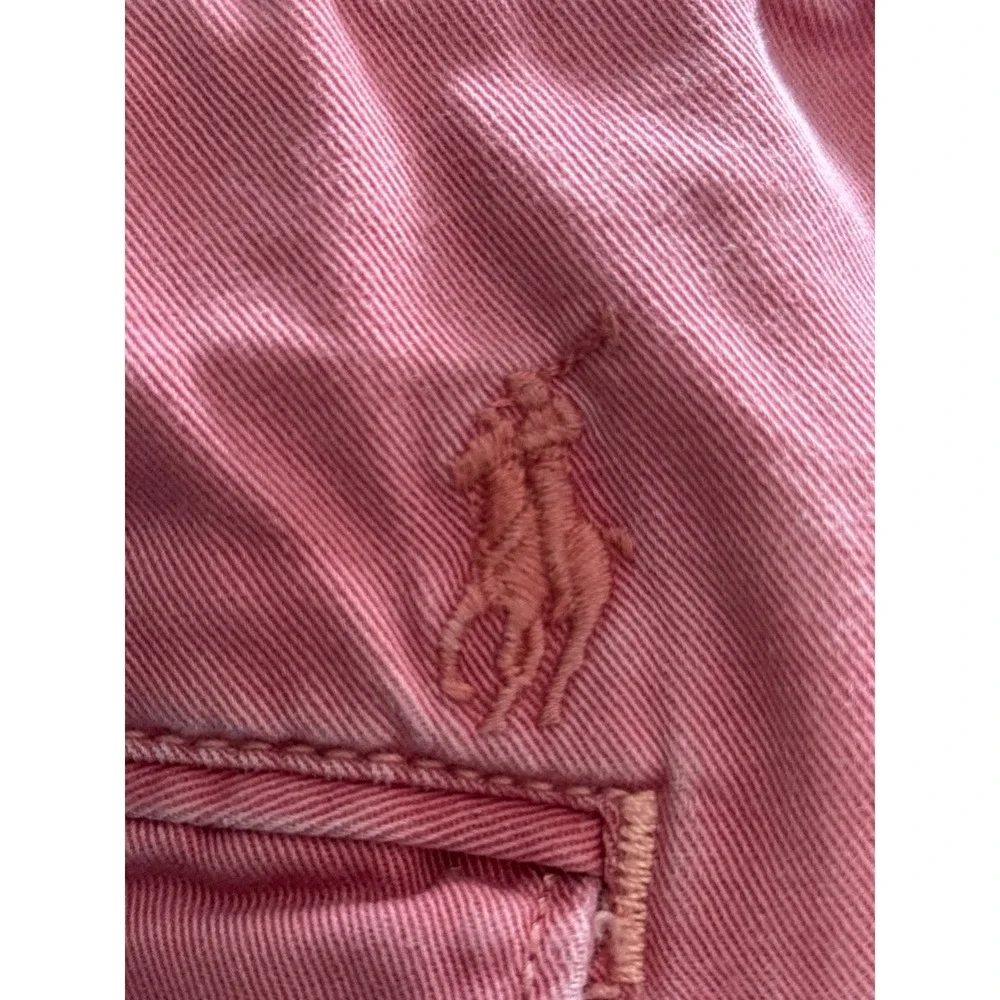 Polo Ralph Lauren Mens Chino Shorts‎ Pink Salmon Cotton Twill Size 36 Flat Front